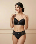 Luxe Dusty Rose Full-Lace 2-Piece Intimates Set with Scalloped Trim
